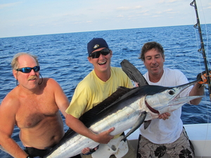 Guest Angler Josh Soper with crew members of Taylor Jean MA 500 2012